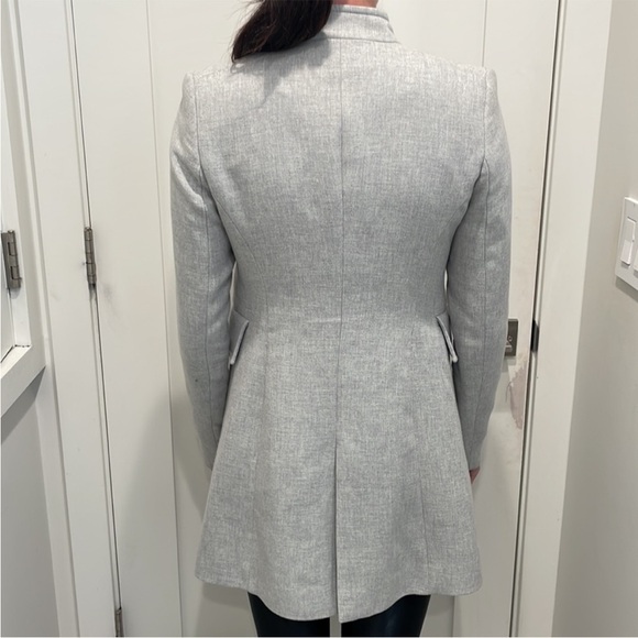 ◾️Zara Basic Outerwear Grey Coat - Picture 5 of 10